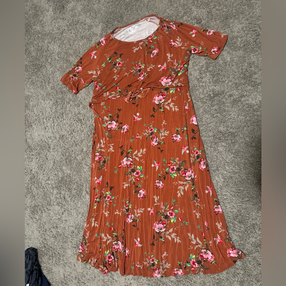 Latched mama draw string dress